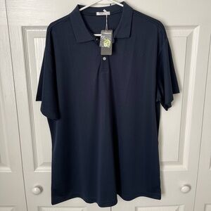 Brand New! Men’s Navy Blue Pinspark Polo Shirt